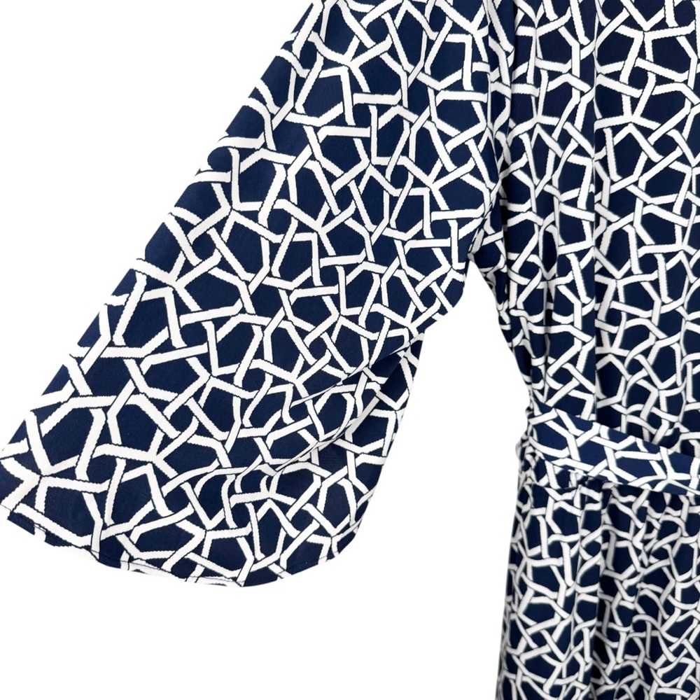Chaus Navy Print Dress Size 2X - Picture 10 of 16